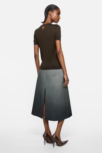 Acne Studios Silk knit top - Dark brown