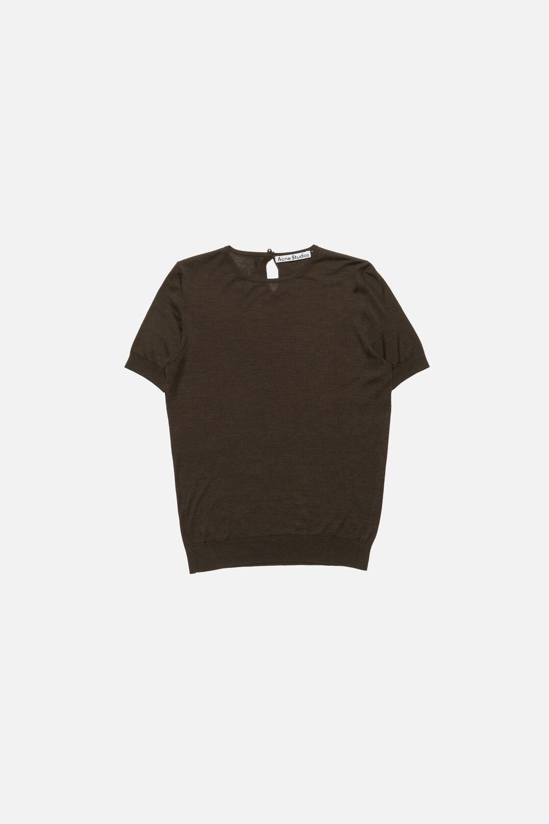Acne Studios Silk knit top - Dark brown