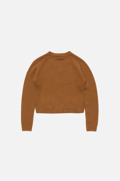 Acne Studios Cashmere V-Neck Cardigan - Mid brown