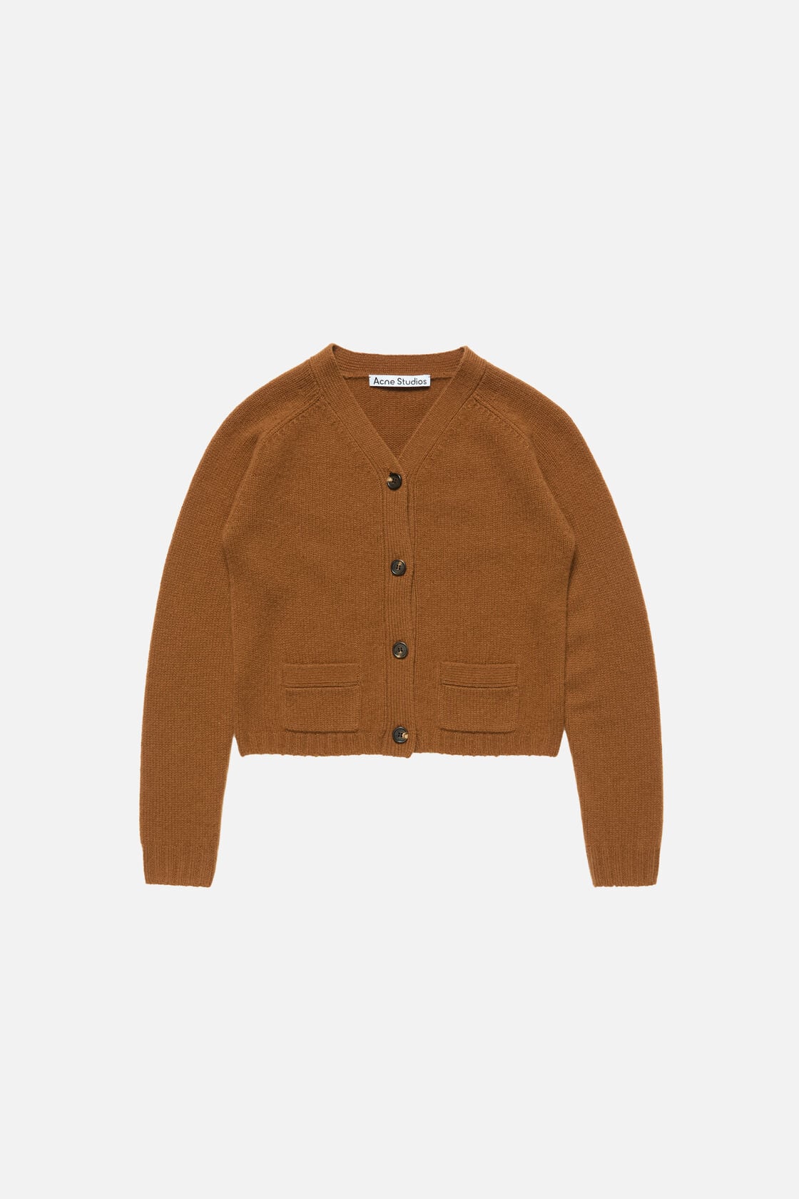 Acne Studios Cashmere V-Neck Cardigan - Mid brown