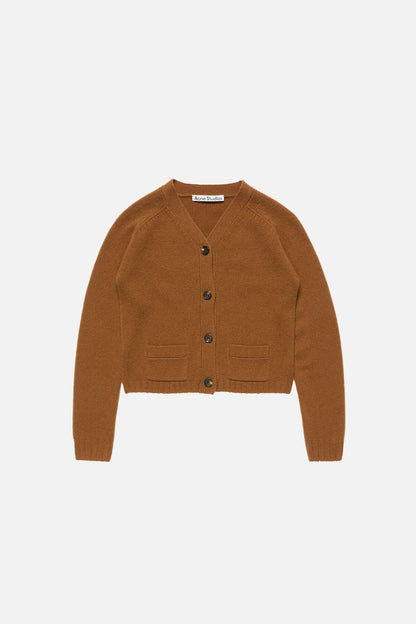 Acne Studios Cashmere V-Neck Cardigan - Mid brown