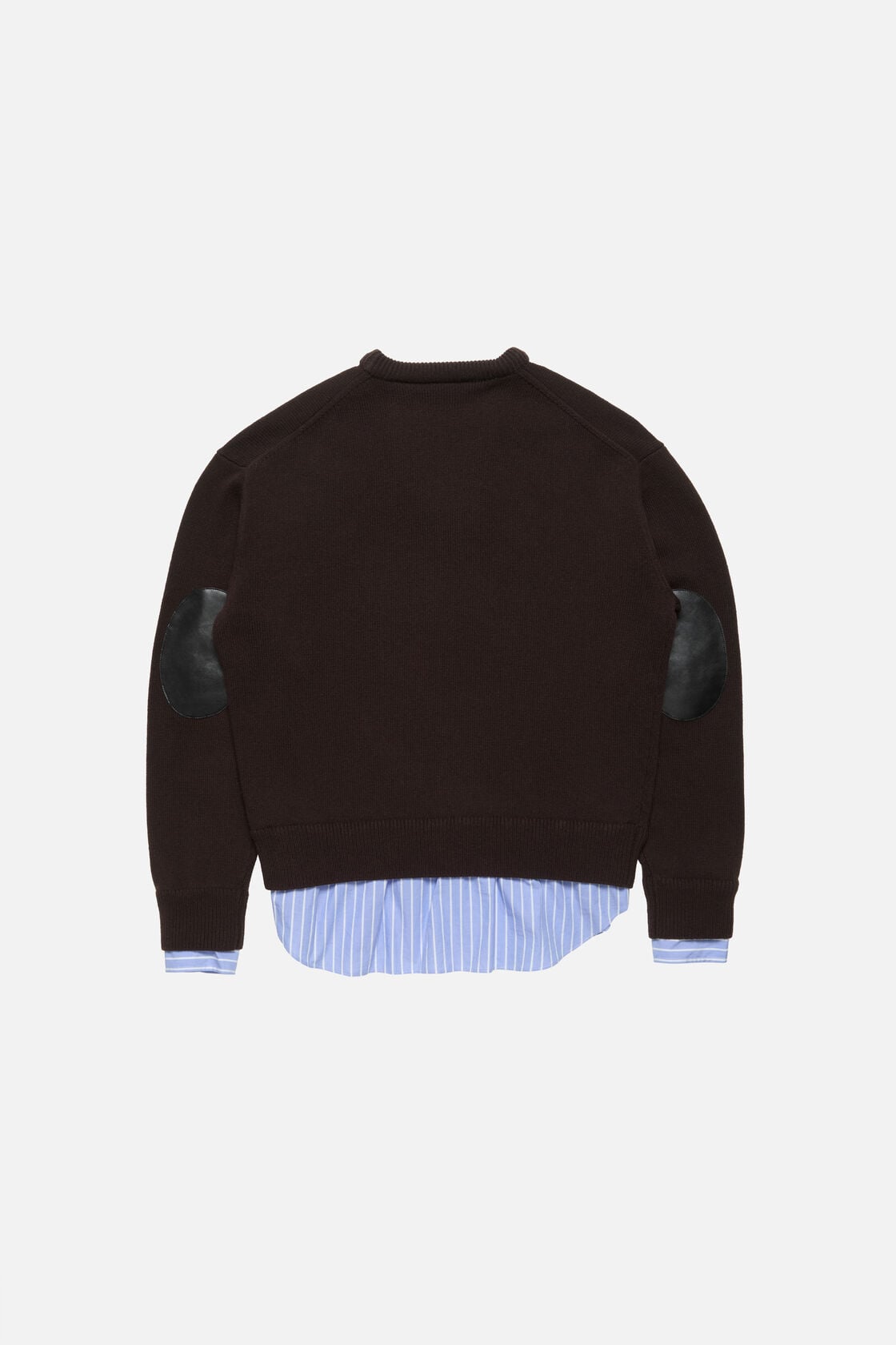 Acne Studios layered wool sweater - Dark brown