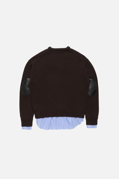 Acne Studios layered wool sweater - Dark brown