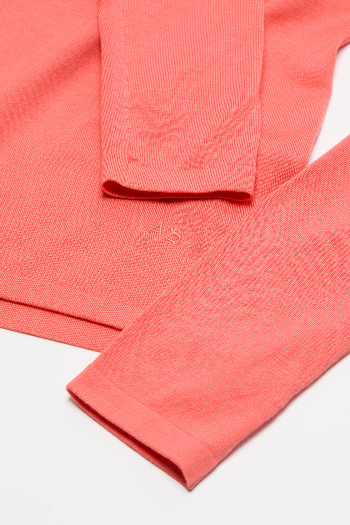 Acne Studios Fine silk turtleneck - Peach pink