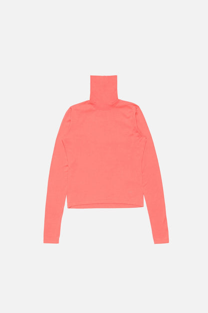Acne Studios Fine silk turtleneck - Peach pink
