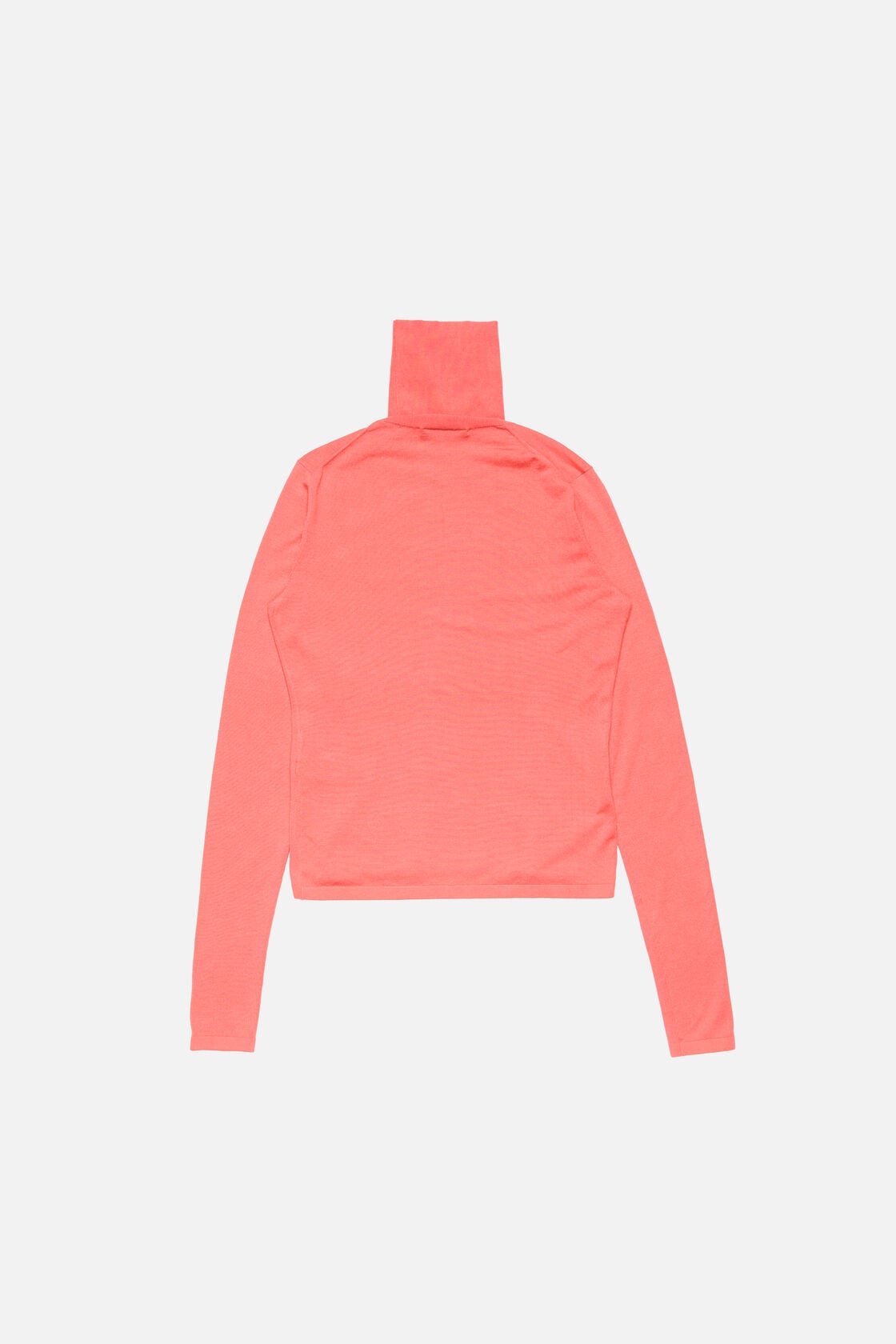 Acne Studios Fine silk turtleneck - Peach pink