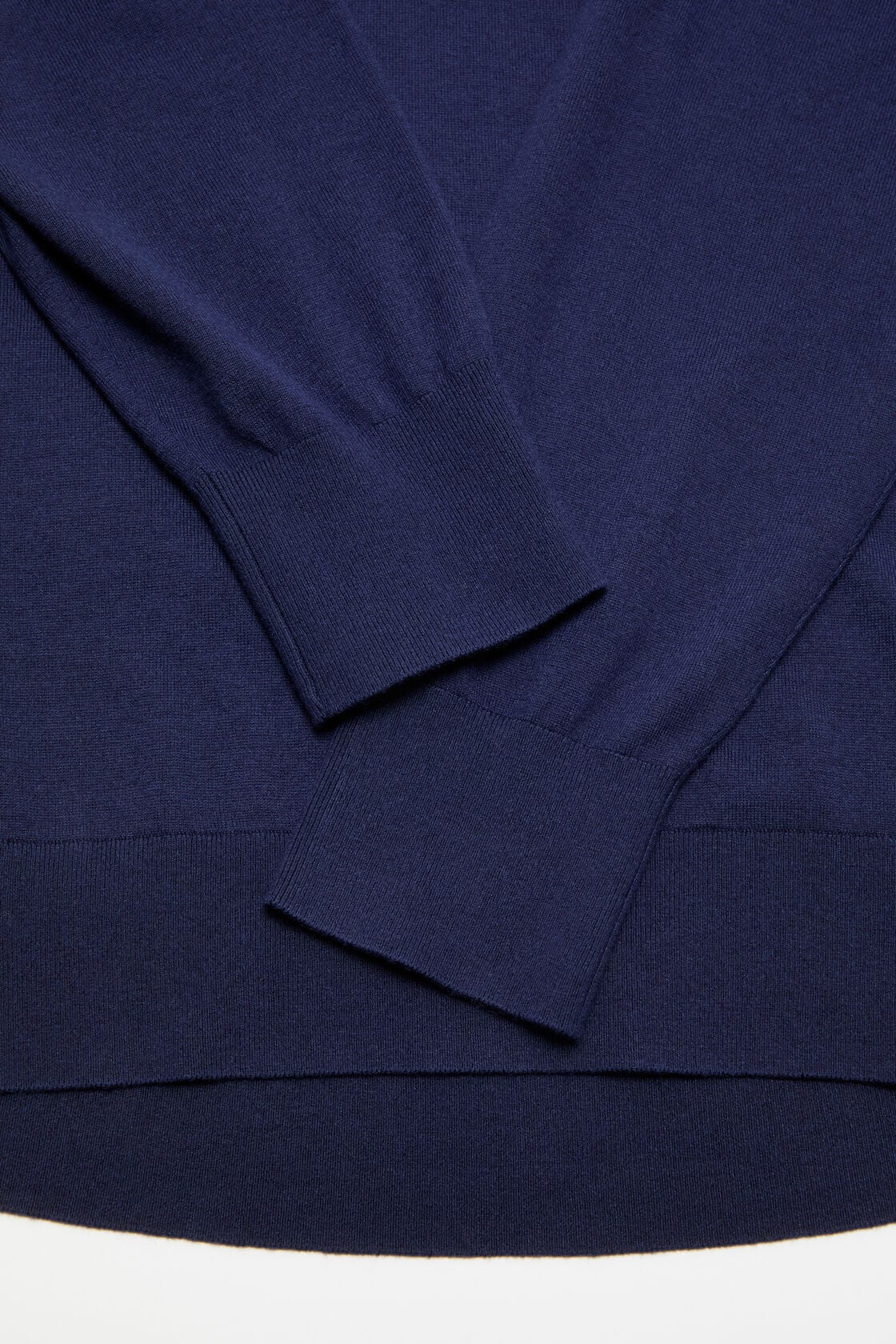 Acne Studios Silk blend polo knit - Navy/beige