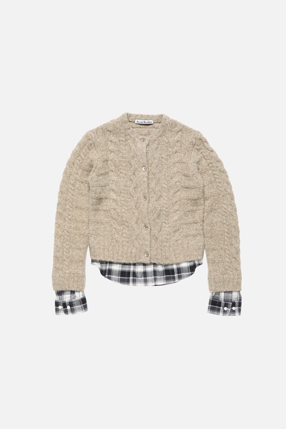 Acne Studios Cable knit cardigan - Medium beige