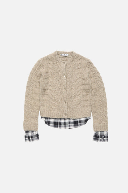 Acne Studios Cable knit cardigan - Medium beige