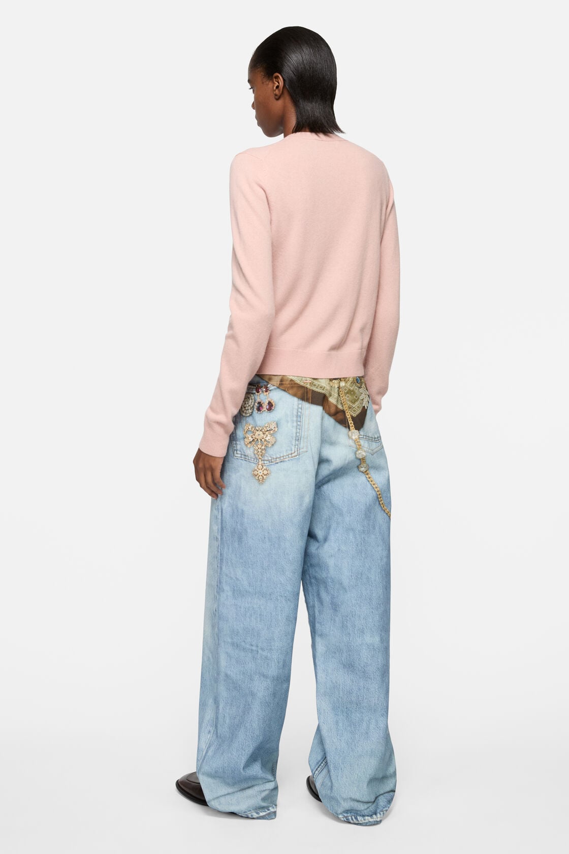 Acne Studios Yak wool cardigan - Dirty pink