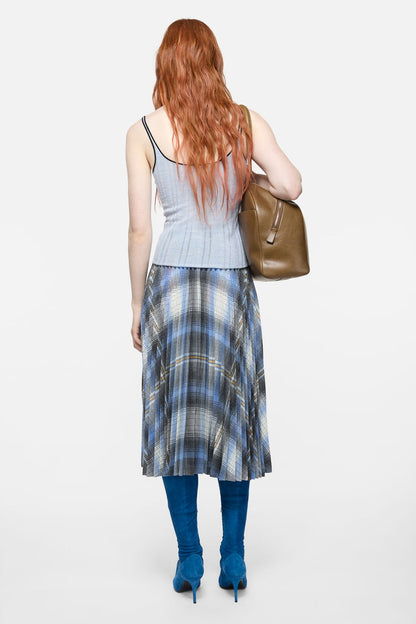Acne Studios Silk knit tank top - Light blue
