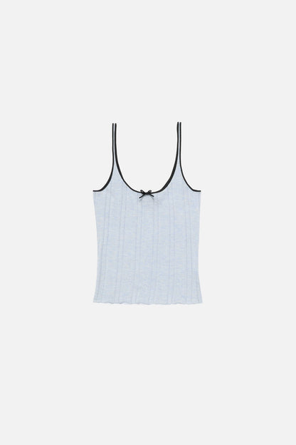 Acne Studios Silk knit tank top - Light blue