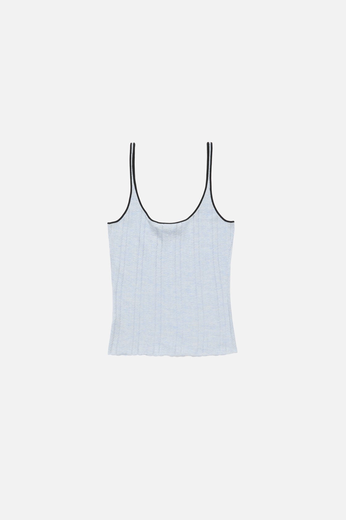 Acne Studios Silk knit tank top - Light blue