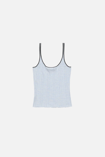 Acne Studios Silk knit tank top - Light blue