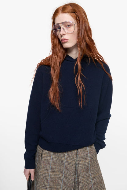Acne Studios Cashmere hoodie - Ink blue