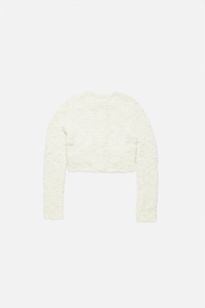 Acne Studios Bow wool cardigan - White