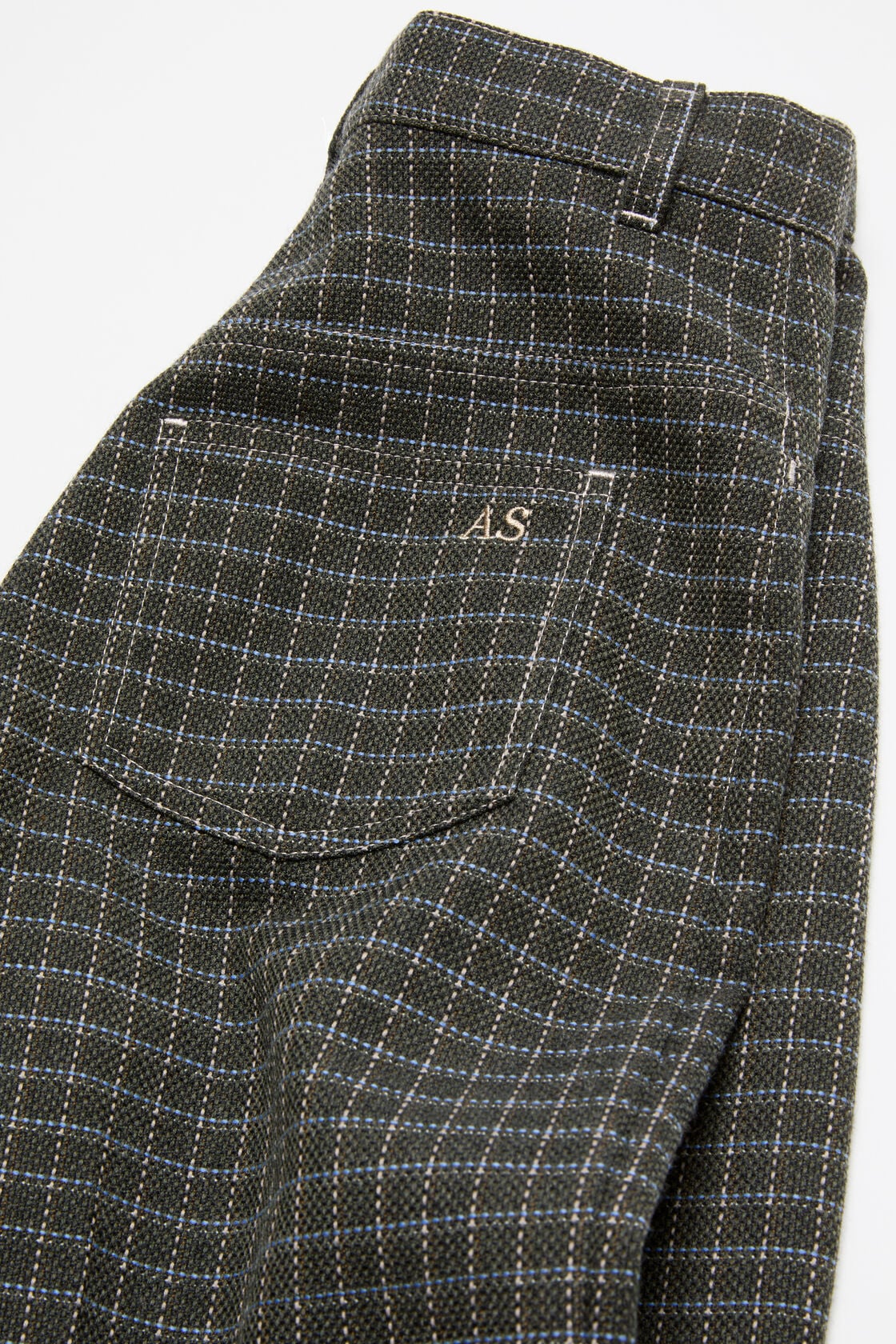 Acne Studios Woven wool-blend trousers - Dark green
