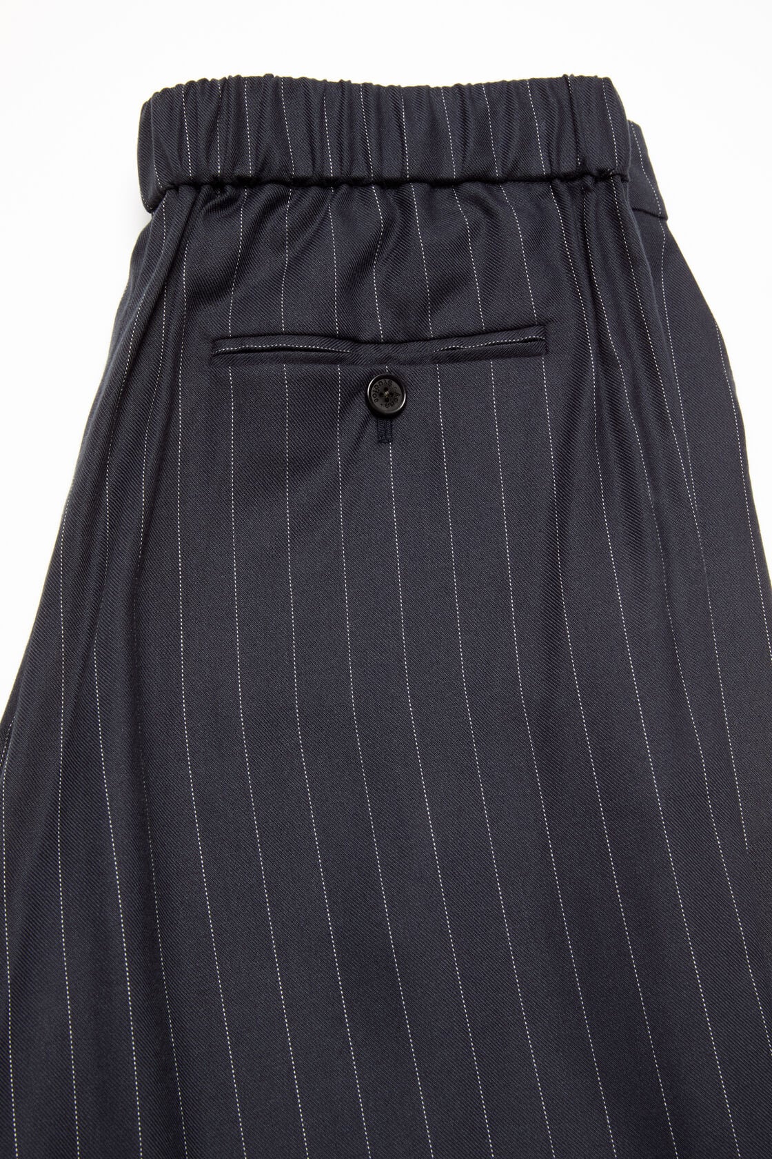 Acne Studios Pinstripe wool trousers - Navy blue