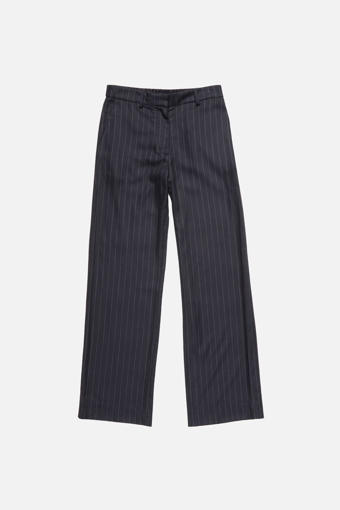 Acne Studios Pinstripe wool trousers - Navy blue