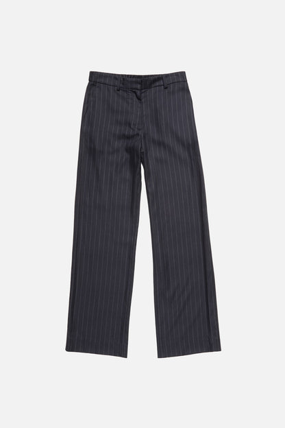 Acne Studios Pinstripe wool trousers - Navy blue