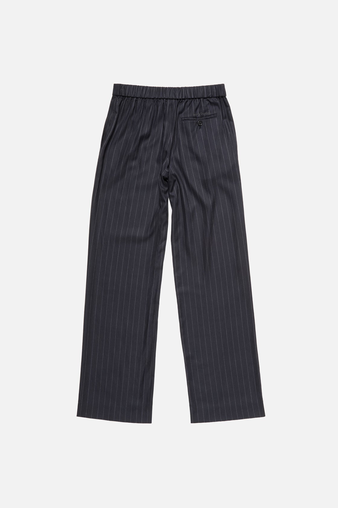 Acne Studios Pinstripe wool trousers - Navy blue