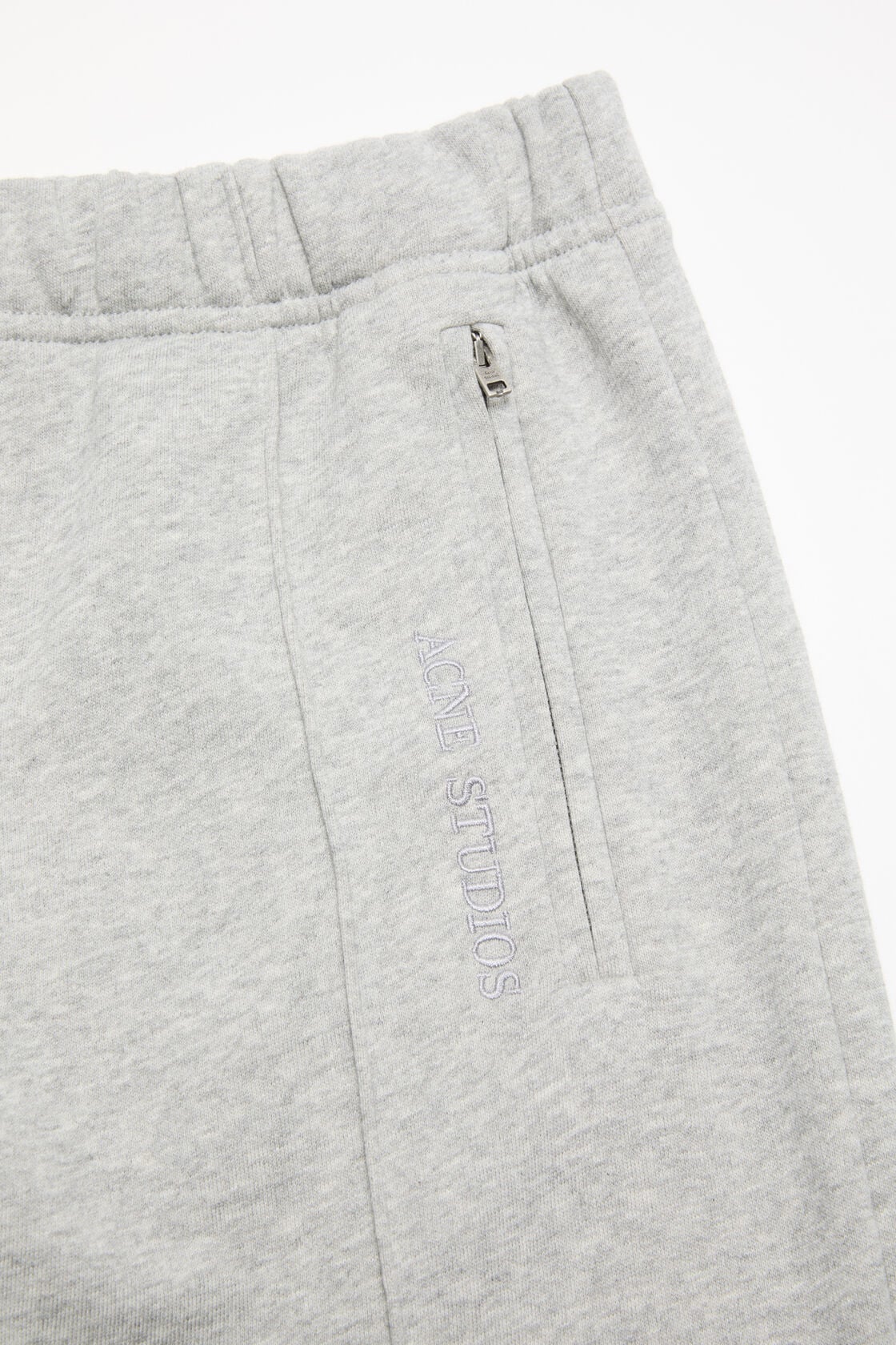 Acne Studios Fleece trousers with logo - Grey Melange