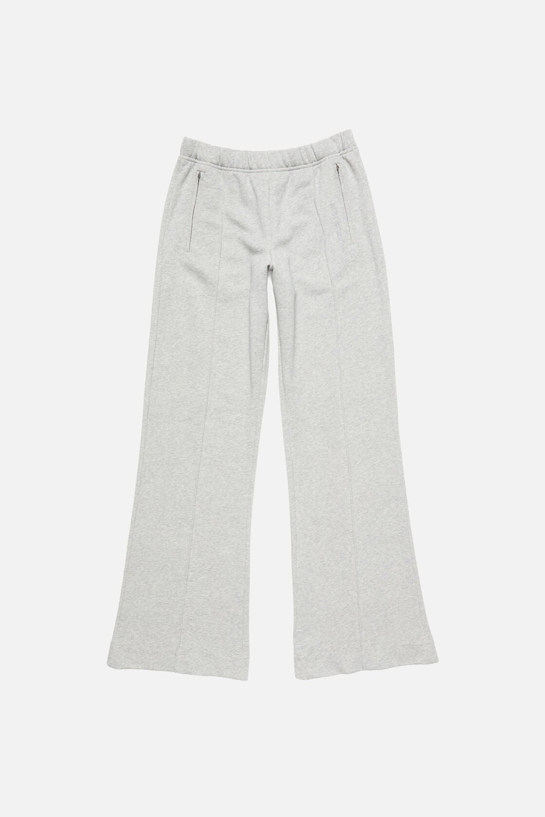 Acne Studios Fleece trousers with logo - Grey Melange