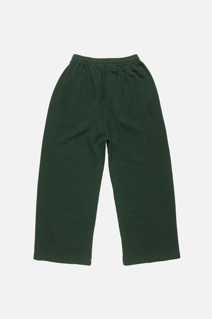 Acne Studios Fleece logo sweatpants - Dark green