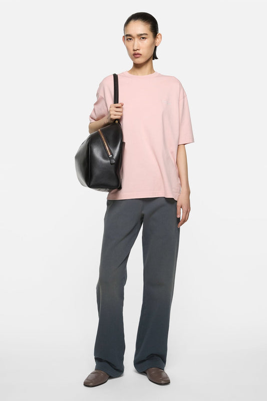 Acne Studios Fleece trousers with stamp logo - Faded black