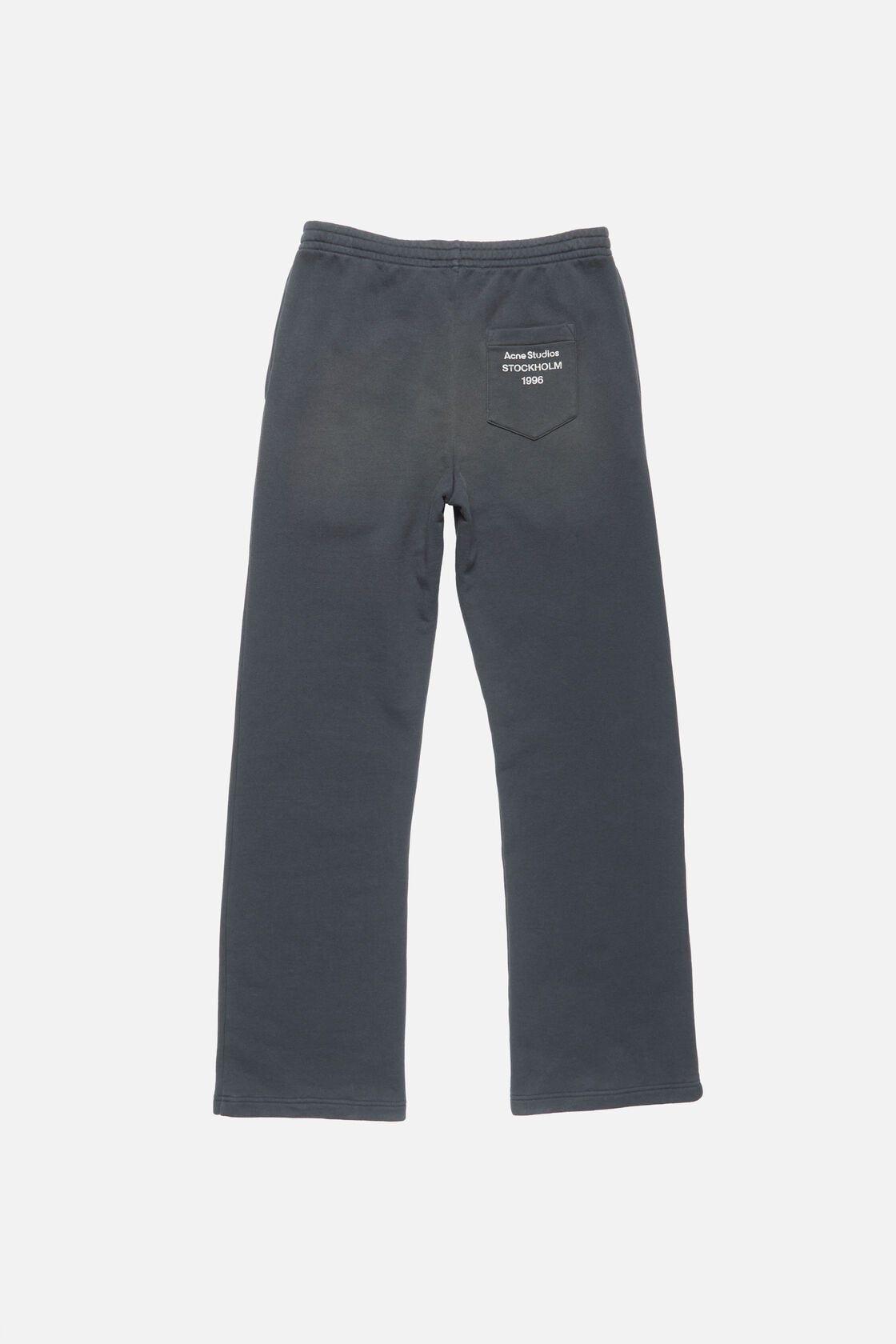 Acne Studios Fleece trousers with stamp logo - Faded black