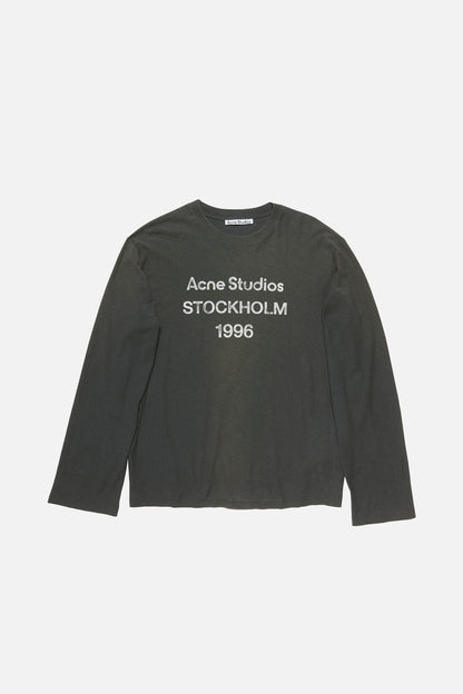 Acne Studios Sprayed 1996 logo t-shirt - Faded black