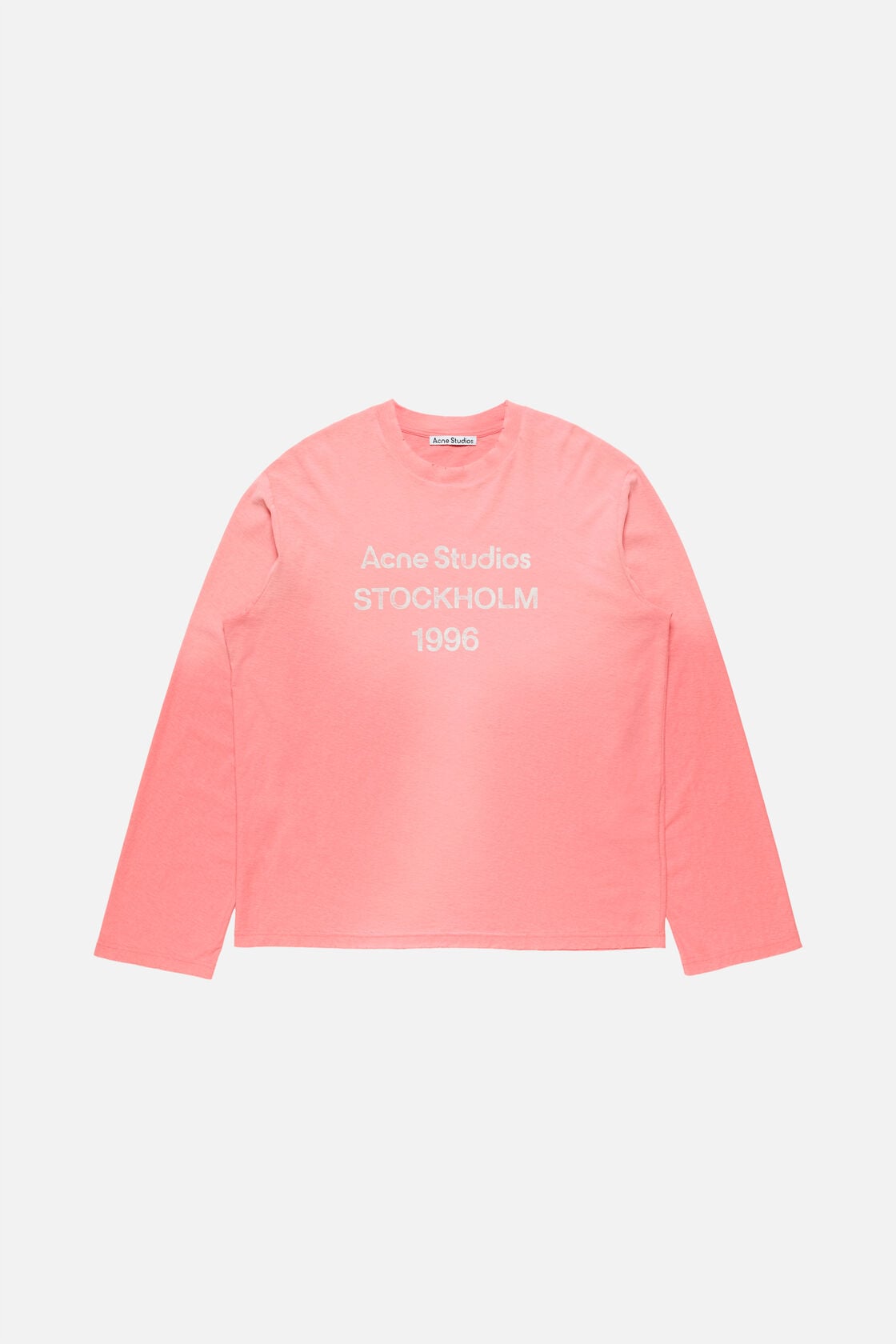 Acne Studios Sprayed 1996 logo t-shirt - Tango pink