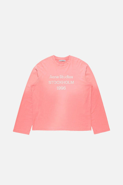 Acne Studios Sprayed 1996 logo t-shirt - Tango pink