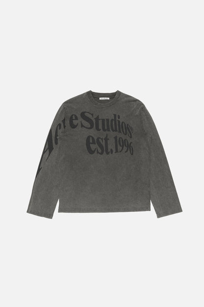 Acne Studios Projection logo t-shirt - Off black