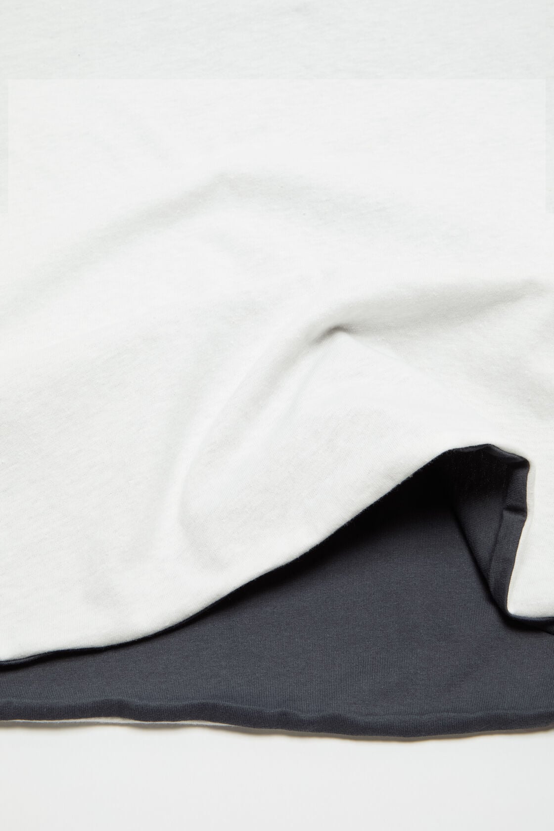 Acne Studios Layered t-shirt with logo - White/grey