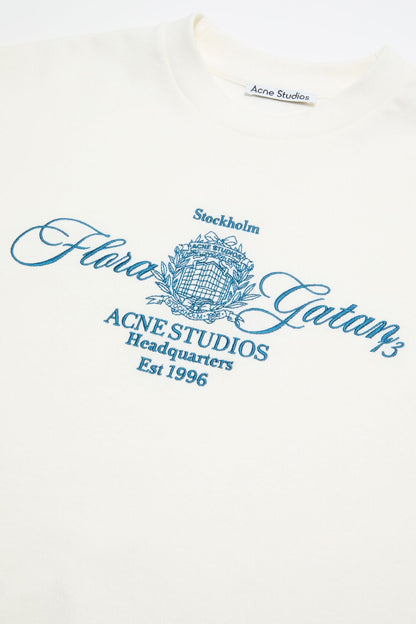 Acne Studios Embroidered t-shirt - Off white/ecru