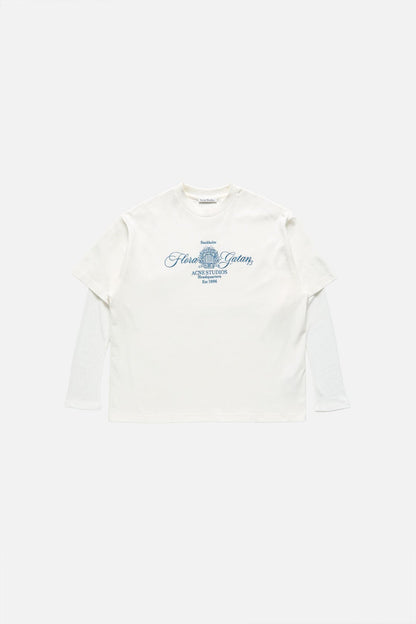 Acne Studios Embroidered t-shirt - Off white/ecru