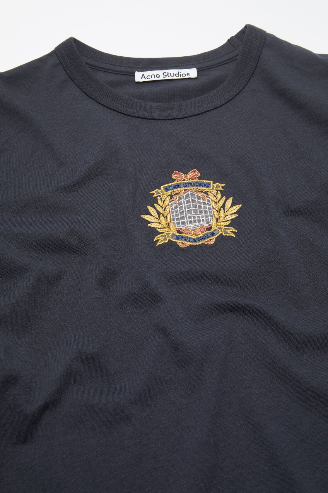 Acne Studios Crest logo t-shirt - Dark Blue
