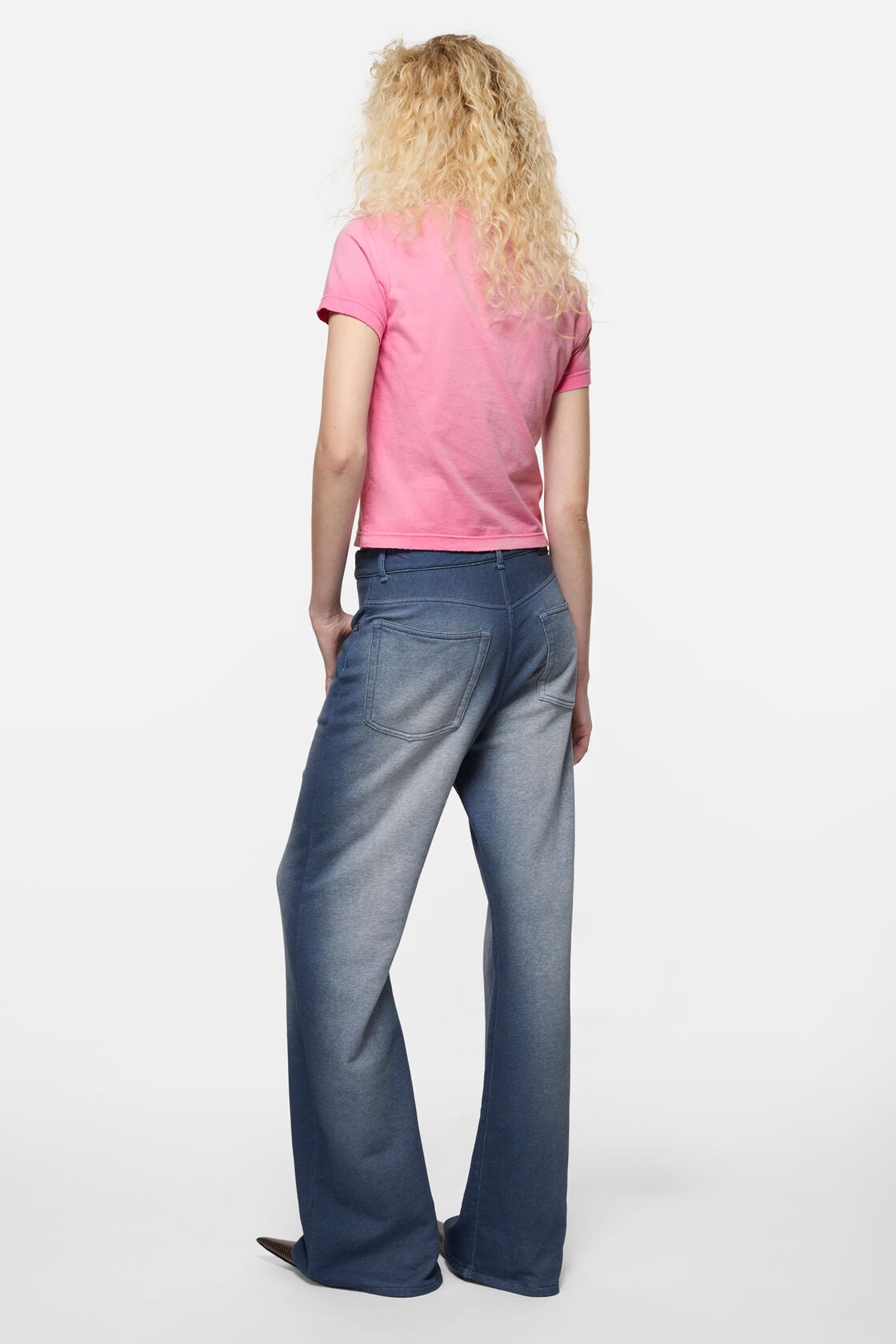 Acne Studios Fitted graphic t-shirt - Pink