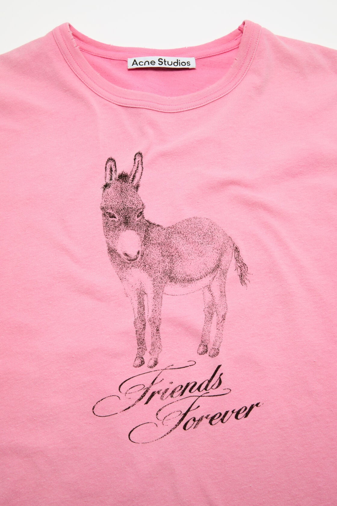 Acne Studios Fitted graphic t-shirt - Pink