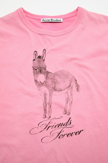 Acne Studios Fitted graphic t-shirt - Pink