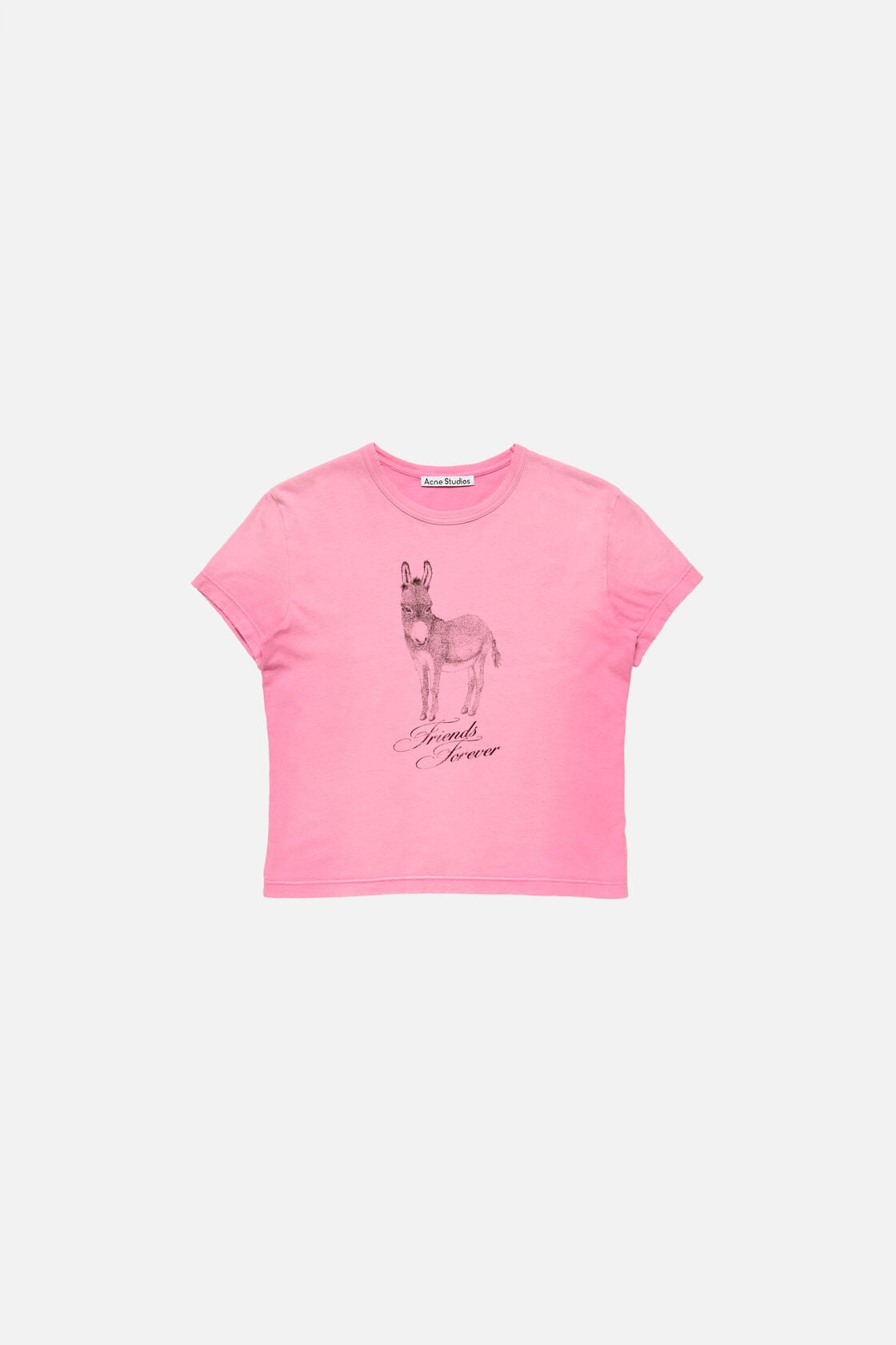 Acne Studios Fitted graphic t-shirt - Pink