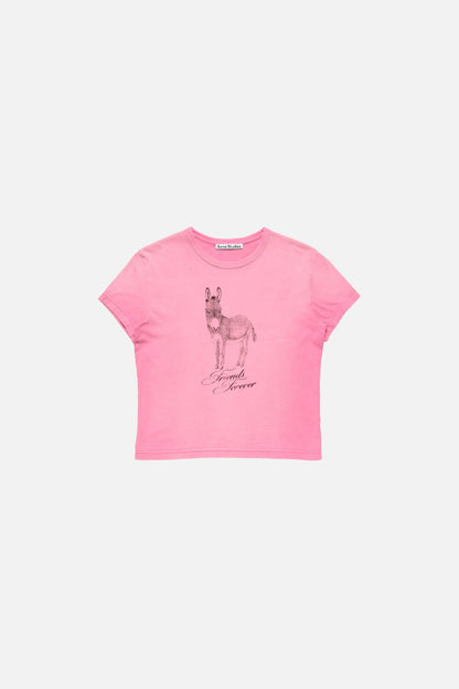 Acne Studios Fitted graphic t-shirt - Pink