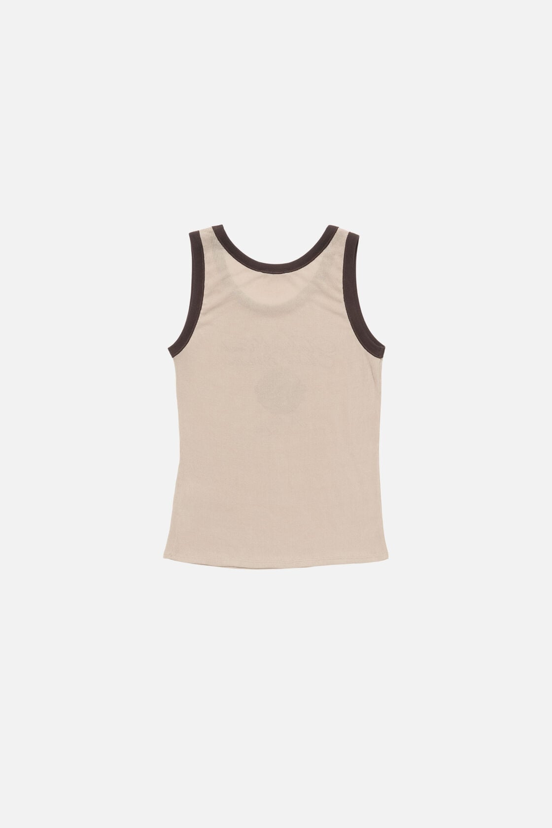 Acne Studios Ribbed tank top - Beige/black
