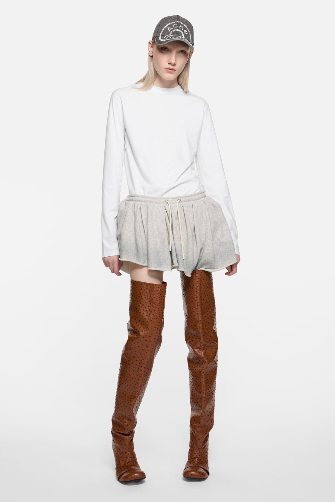Acne Studios Long sleeve t-shirt - regular fit - Optic White