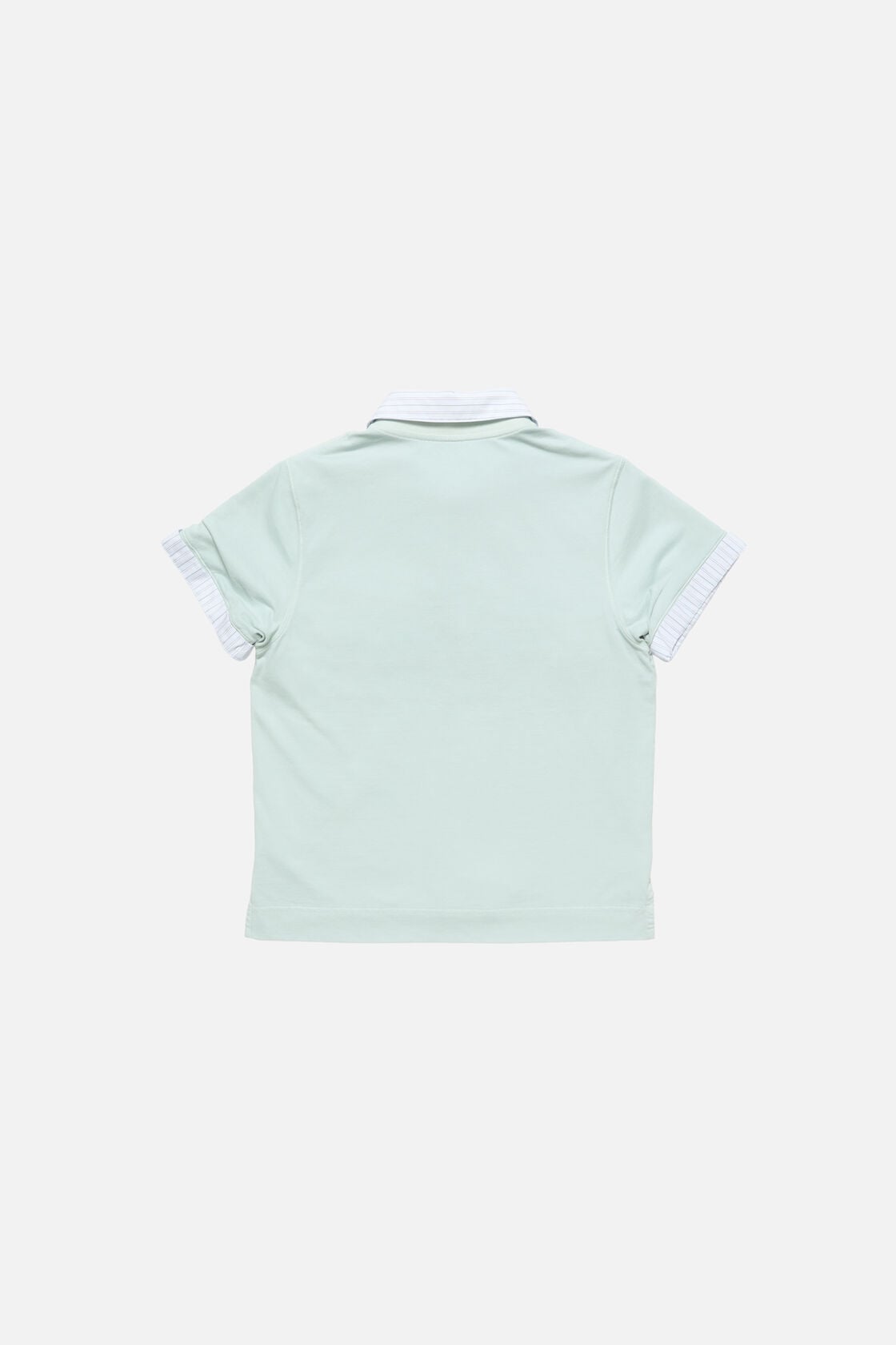 Acne Studios Layered polo shirt with logo - Light blue