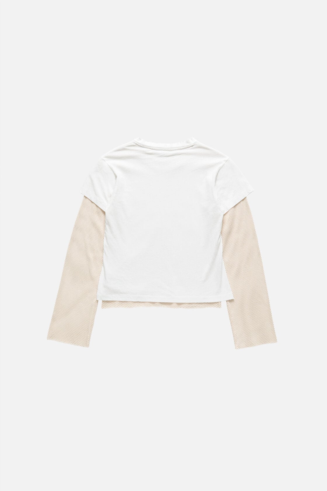 Acne Studios Layered mesh t-shirt - Off white