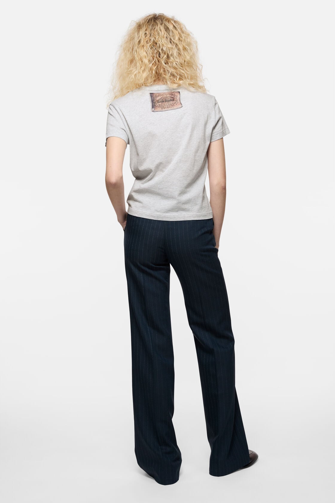 Acne Studios Fitted graphic t-shirt - Grey Melange