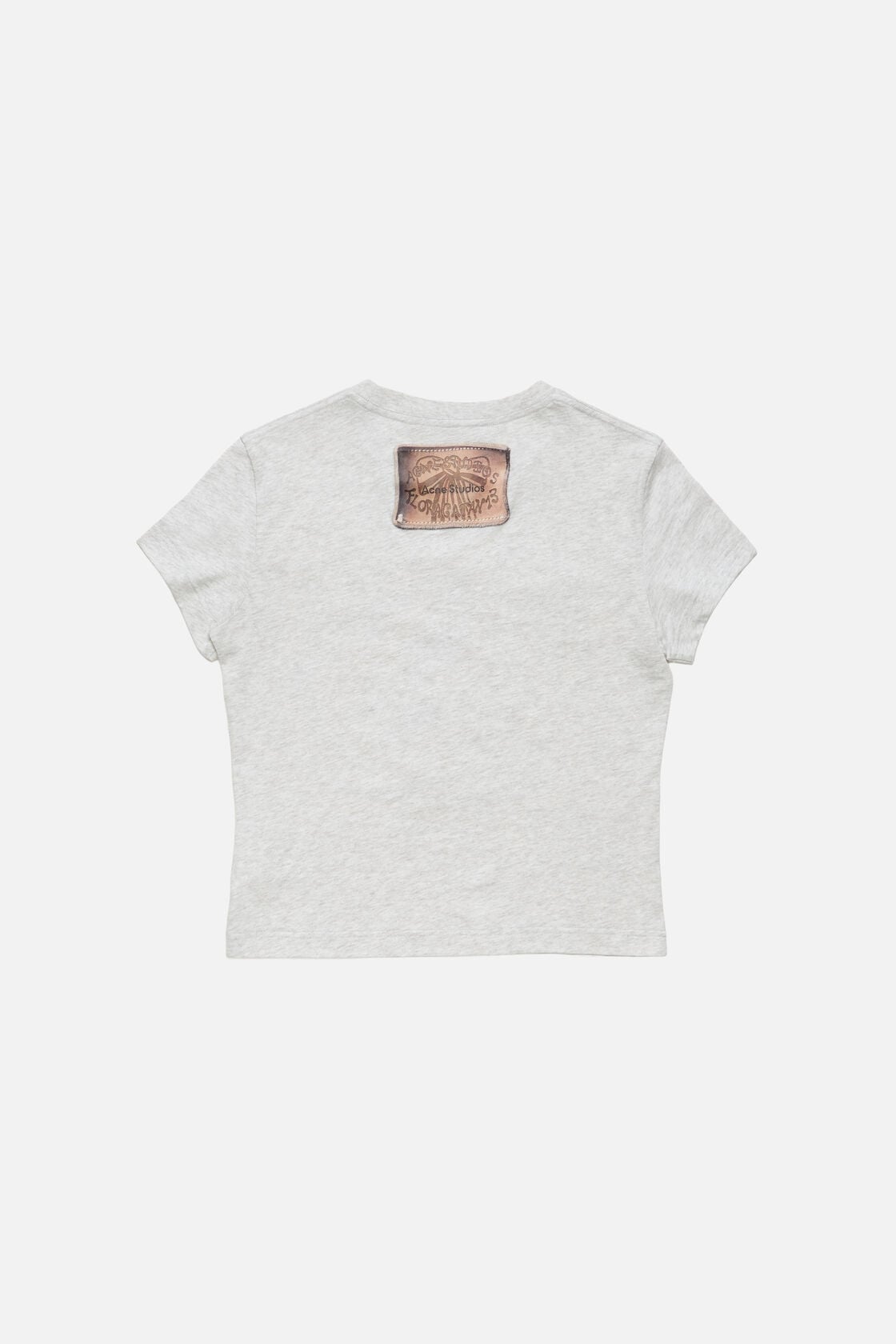 Acne Studios Fitted graphic t-shirt - Grey Melange