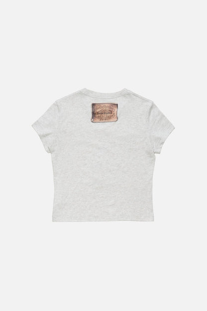 Acne Studios Fitted graphic t-shirt - Grey Melange